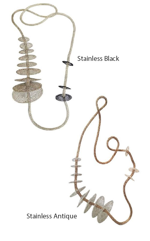 Gradient Disc Necklace product photo.