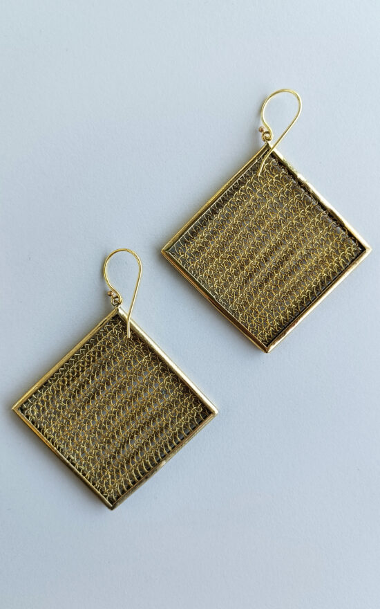 Framed Square Earring product photo.