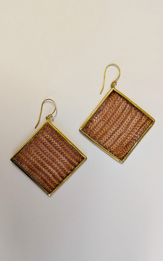 Framed Square Earring product photo.
