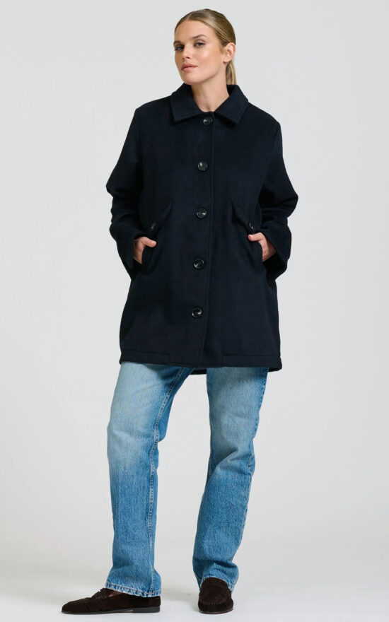 Selina Swing Coat product photo.