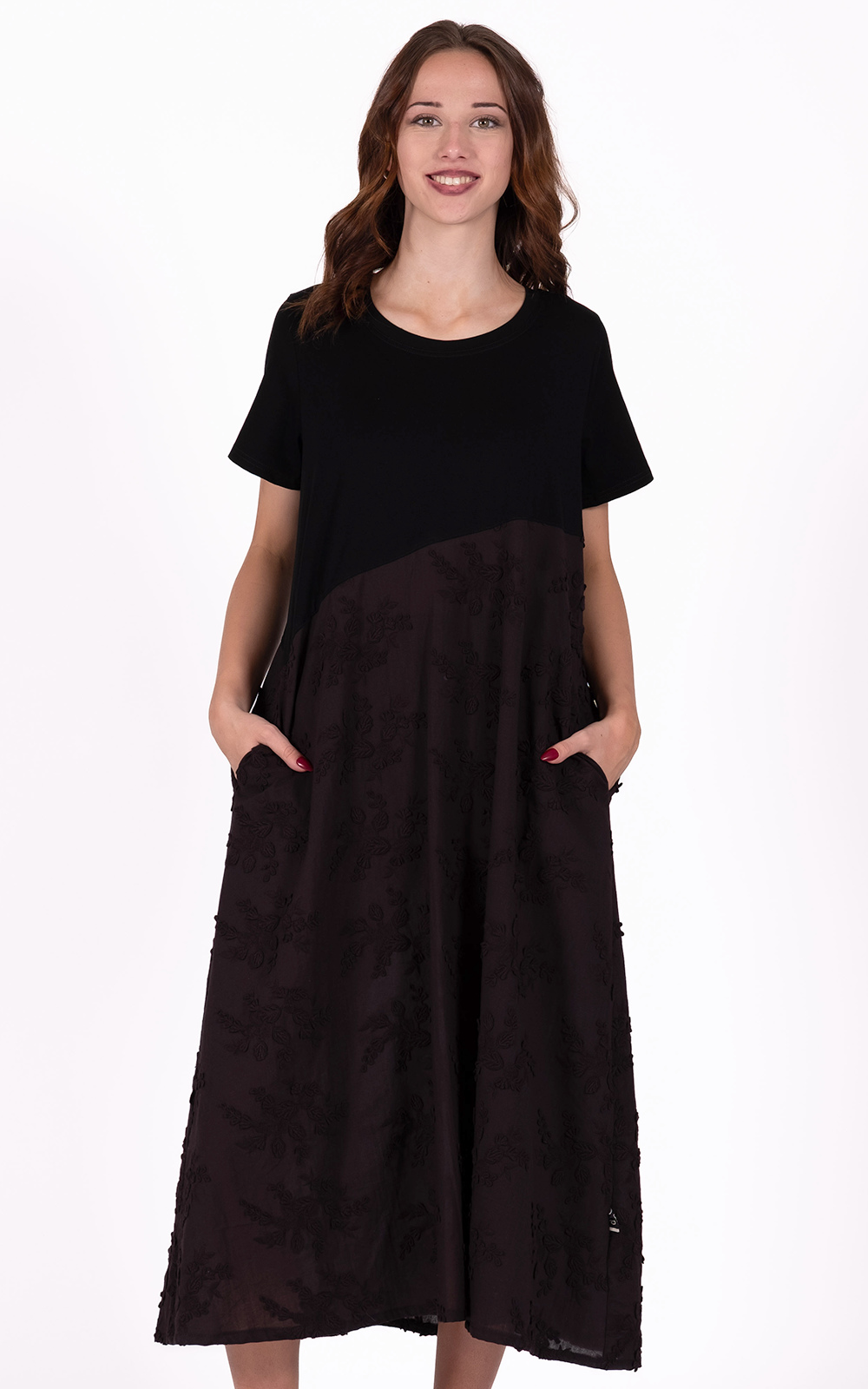 Brinley Dress 3D Embroidery product photo.