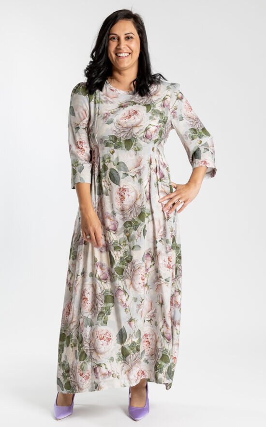 Pleated Dress Venice Rose product photo.