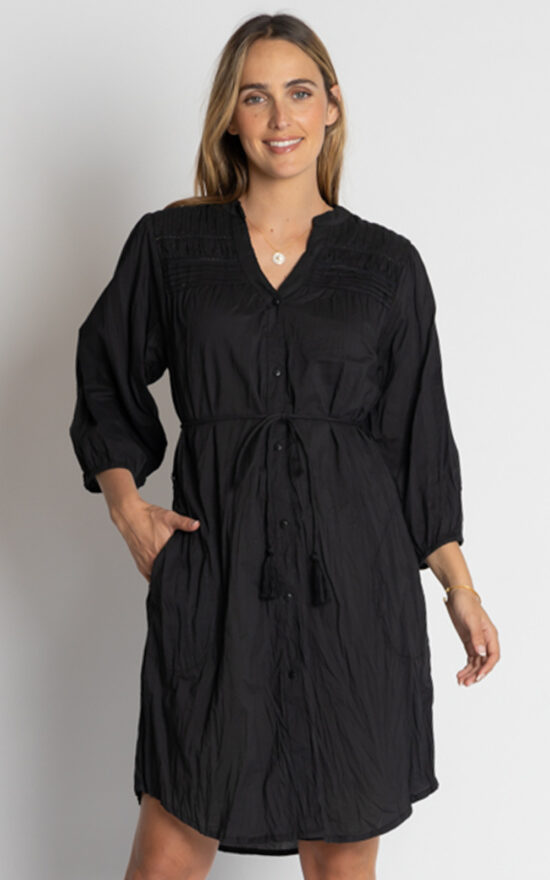Shayna Button Dress product photo.