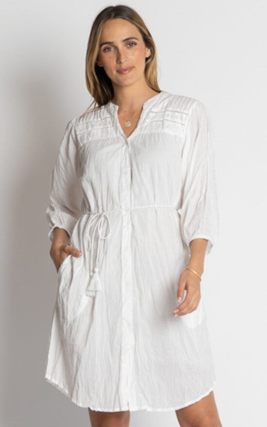 Shayna Button Dress product photo.