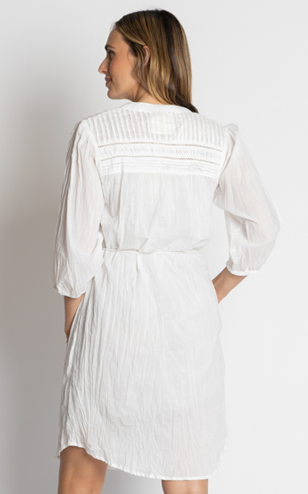 Shayna Button Dress product photo.