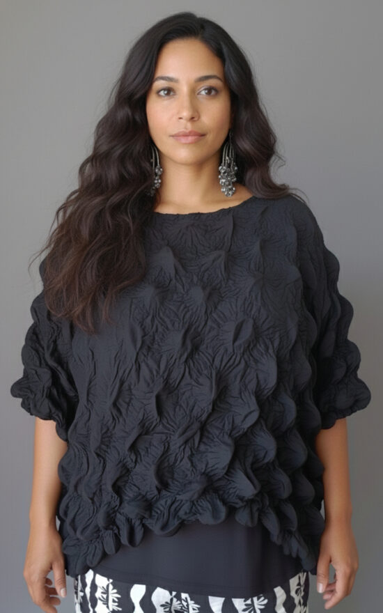 Shibori Bubble T Shirt product photo.