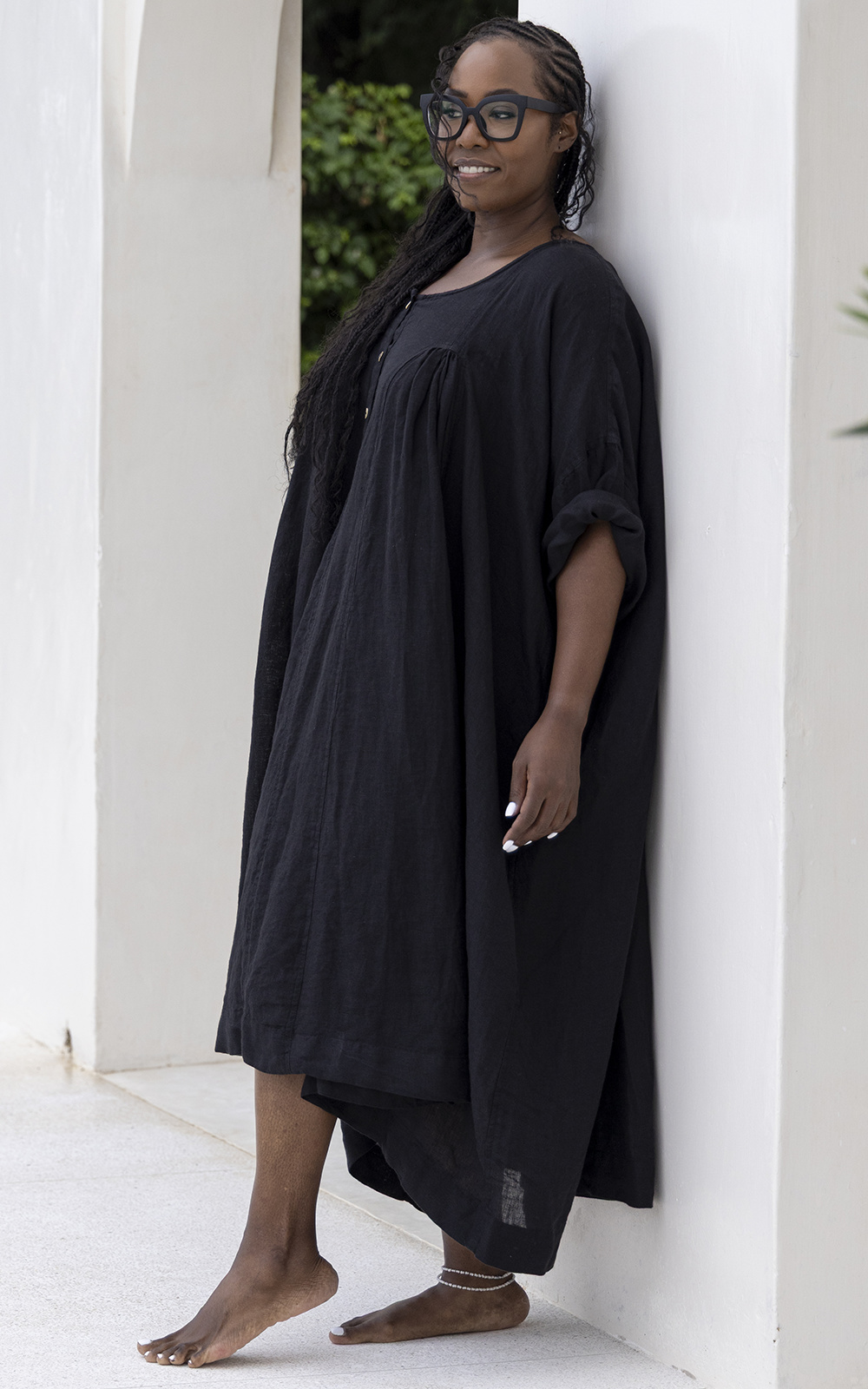Shiva Dress Linen product photo.