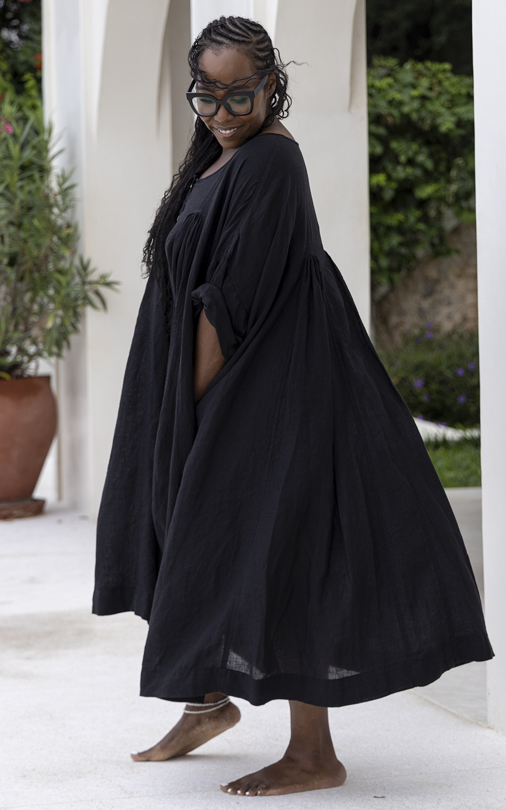 Shiva Dress Linen product photo.