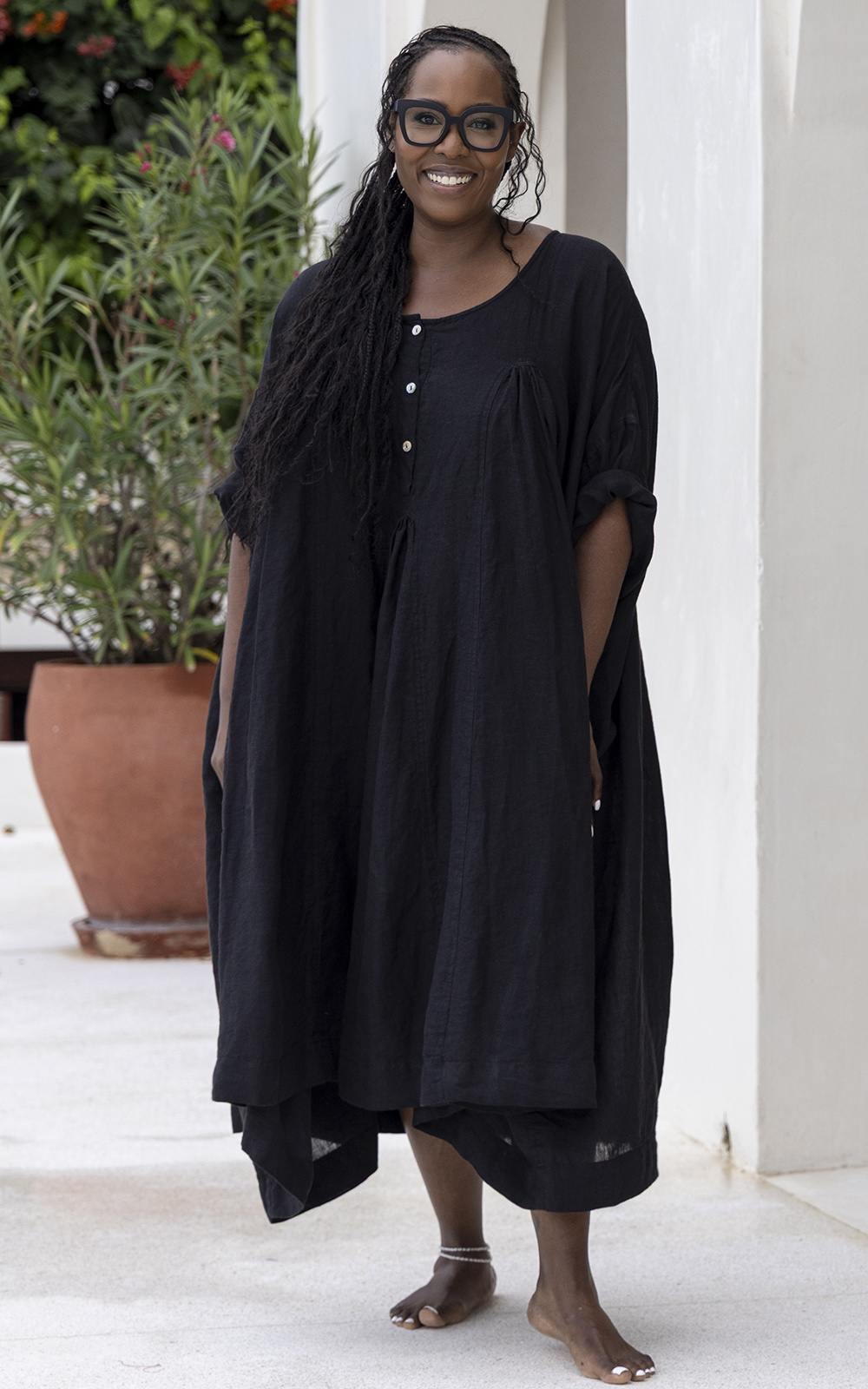 Shiva Dress Linen product photo.
