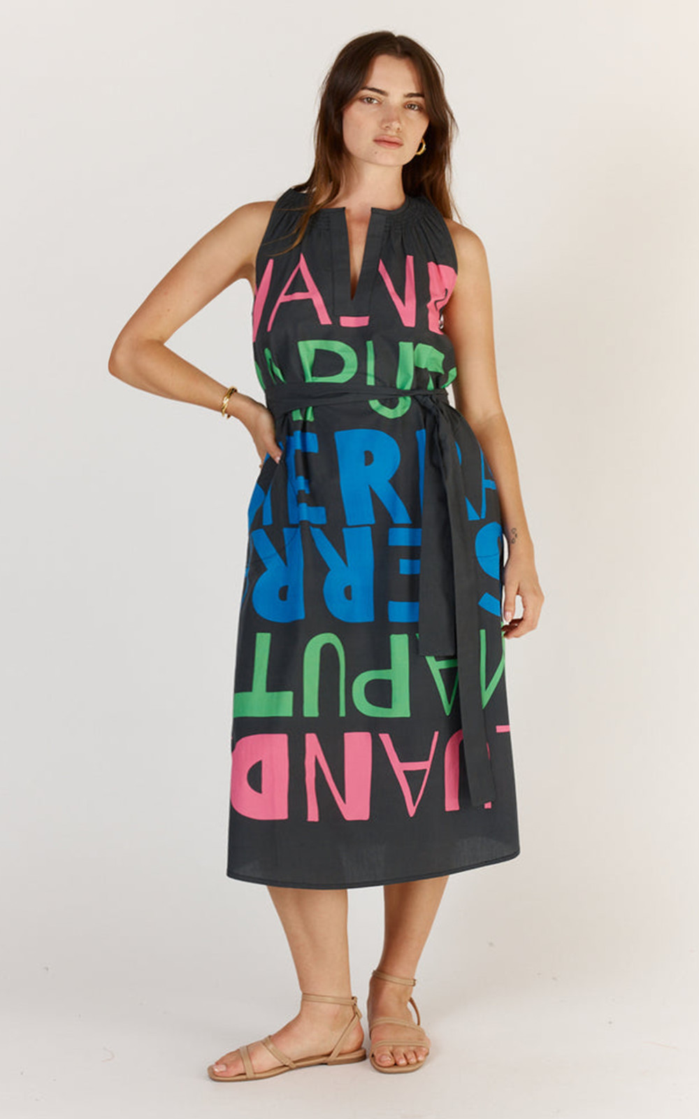 Sierra Sleeveless Dress product photo.