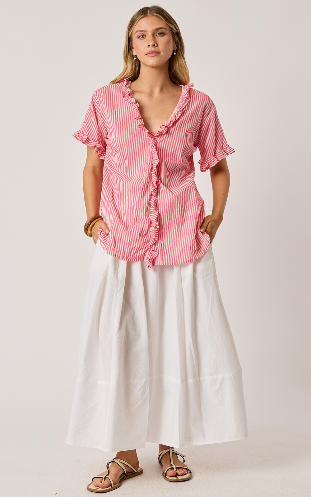Siesta Top Stripe product photo.