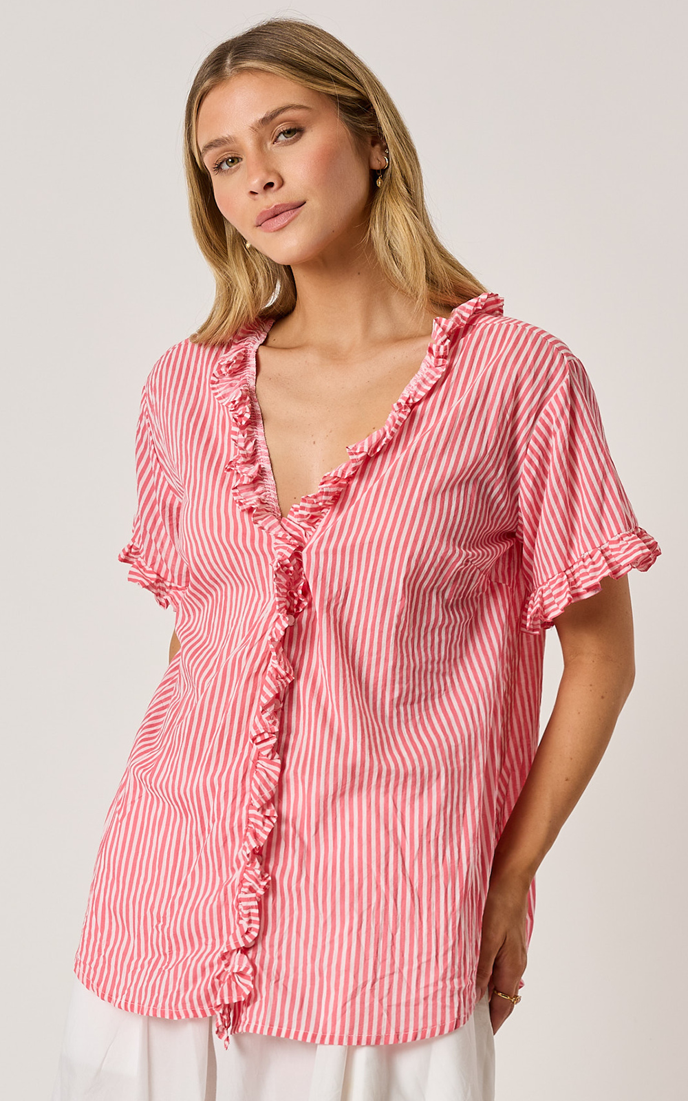 Siesta Top Stripe product photo.