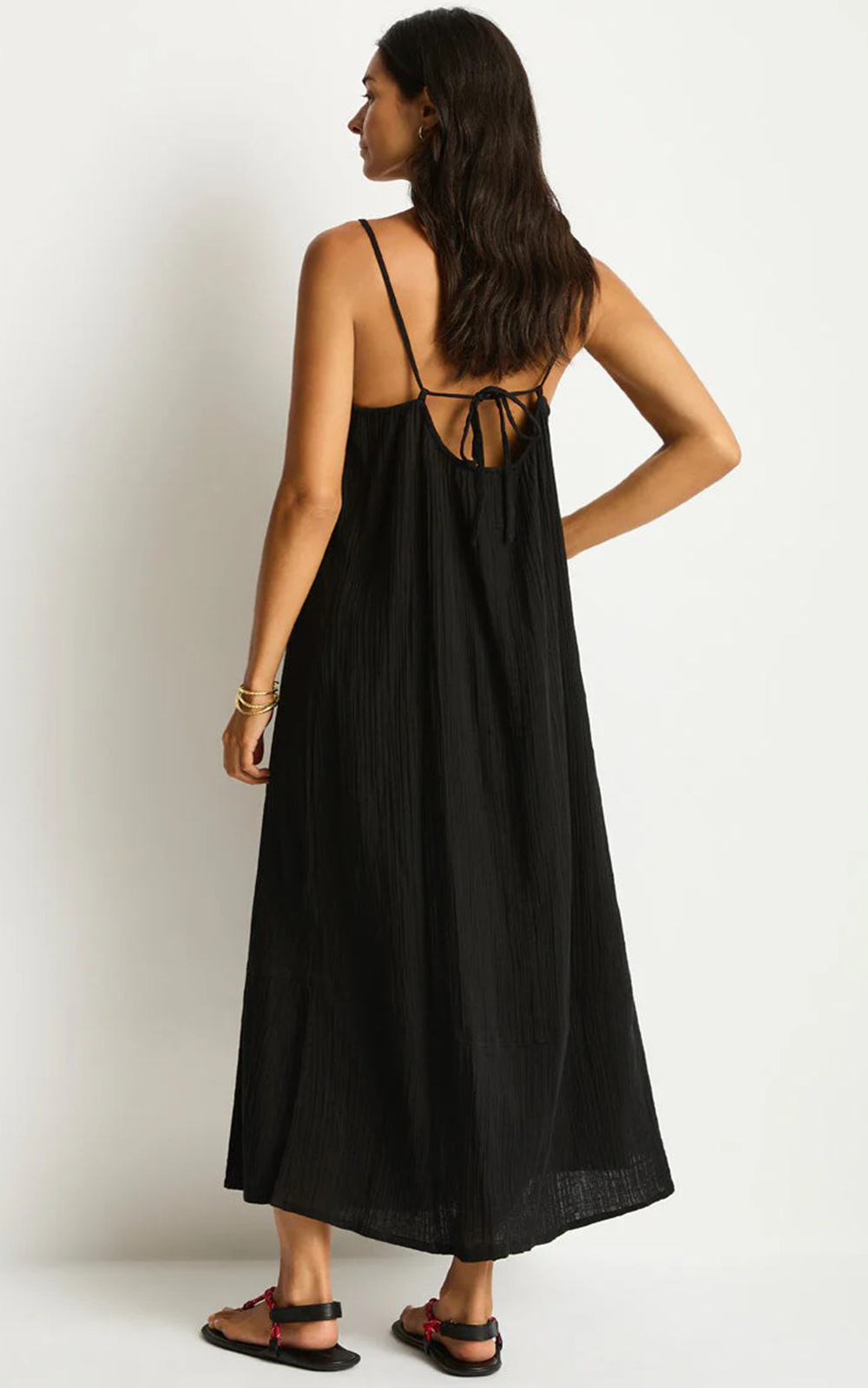 Sunset Tie Back Sundress product photo.