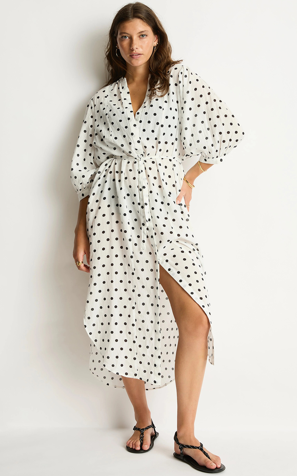 Dottie Boho Long Shirt product photo.