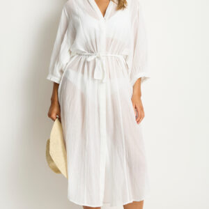 Salt Boho Long Shirt Dress