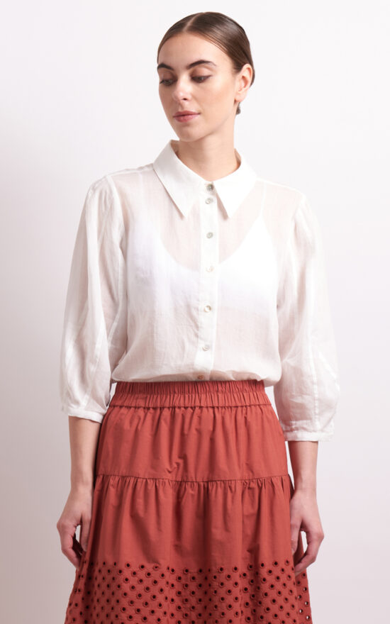 Pin Tuck Shirt product photo.