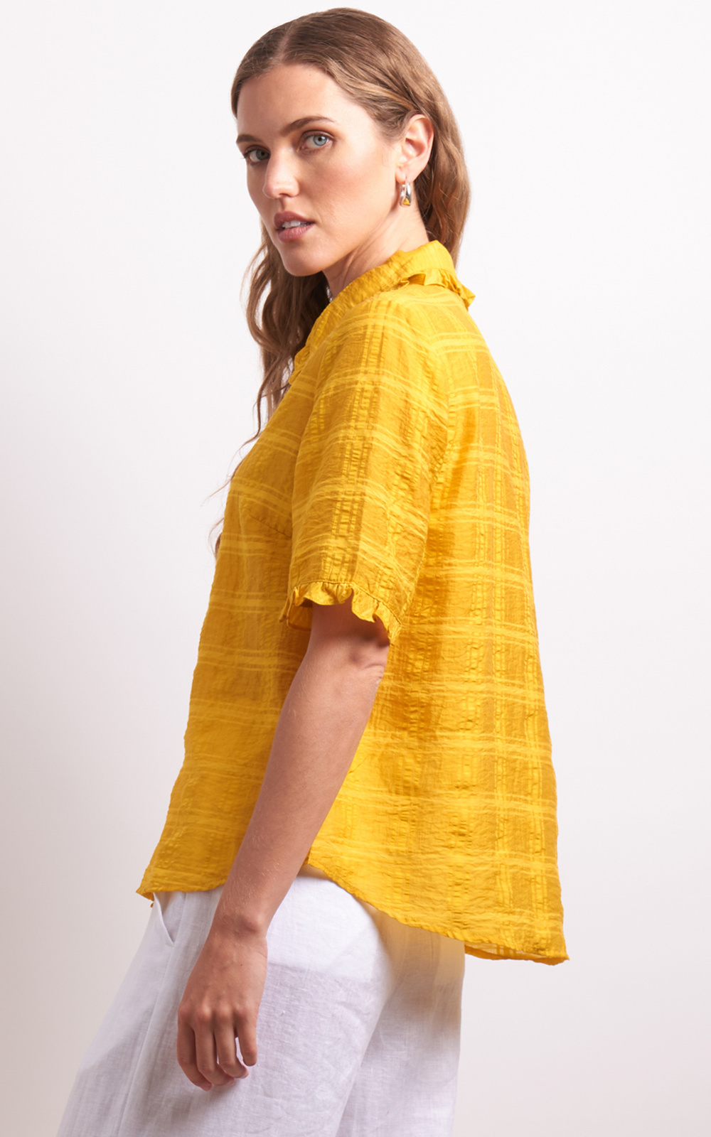 Ruffles Shirt product photo.