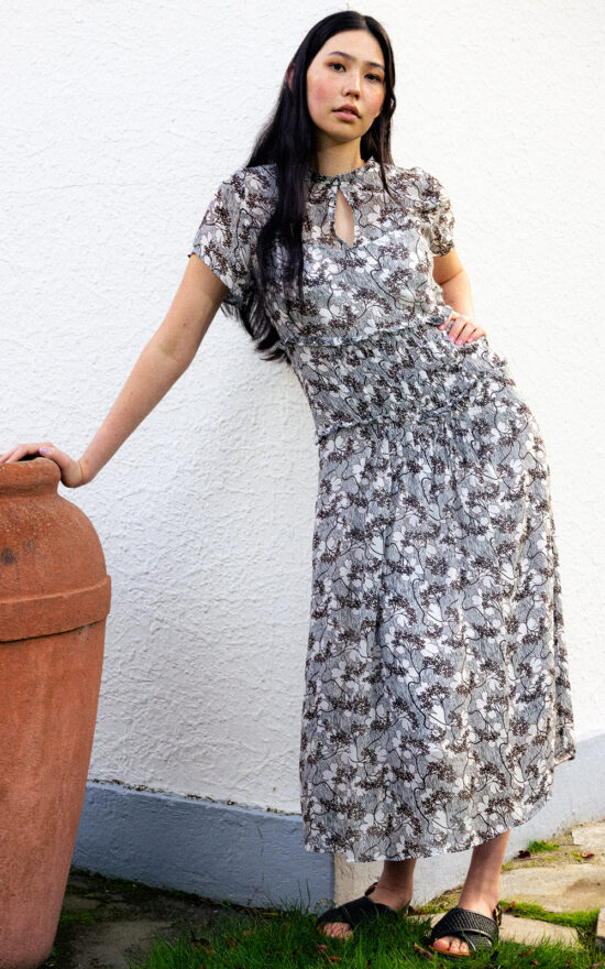 In Print Dress product photo.
