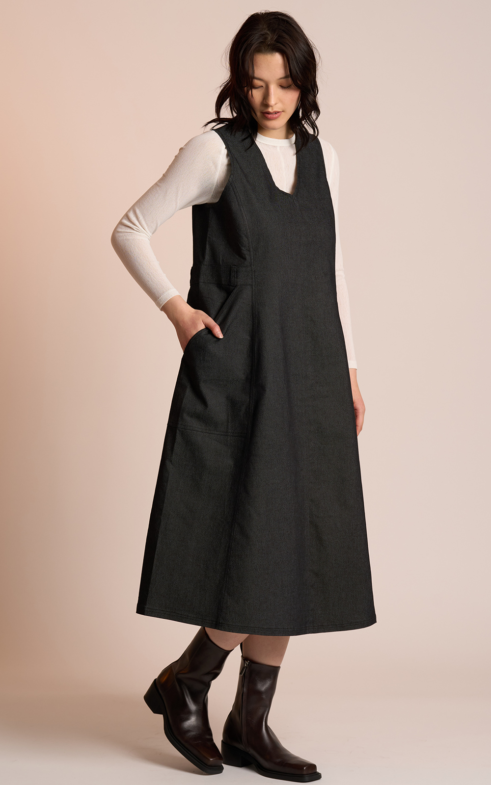 Lennox Pinafore product photo.