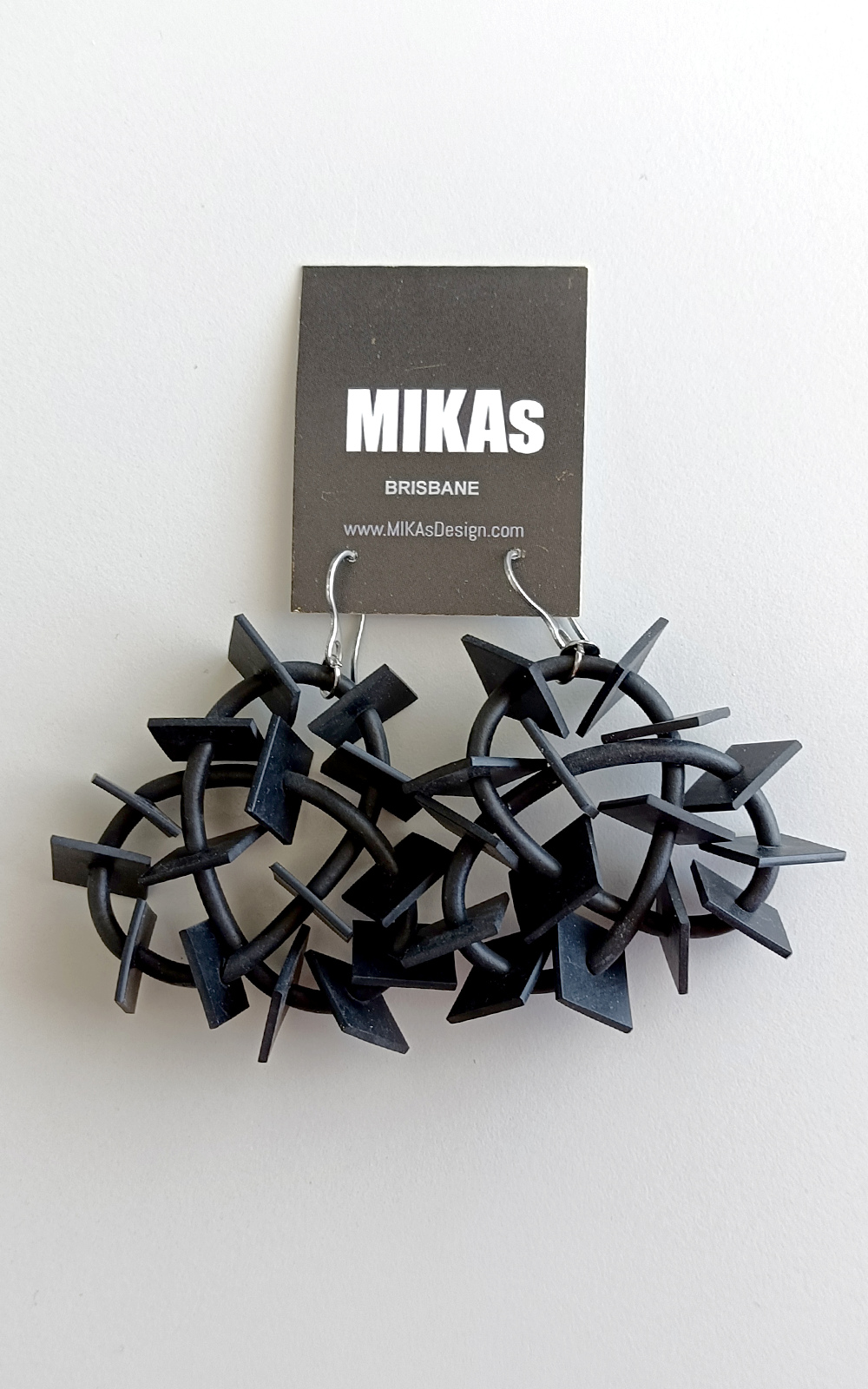 Square Lace Earrings product photo.