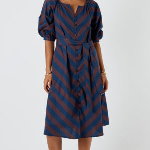 Stripe Button Dress