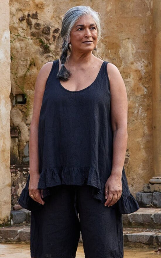 Suri Camisole In Linen product photo.