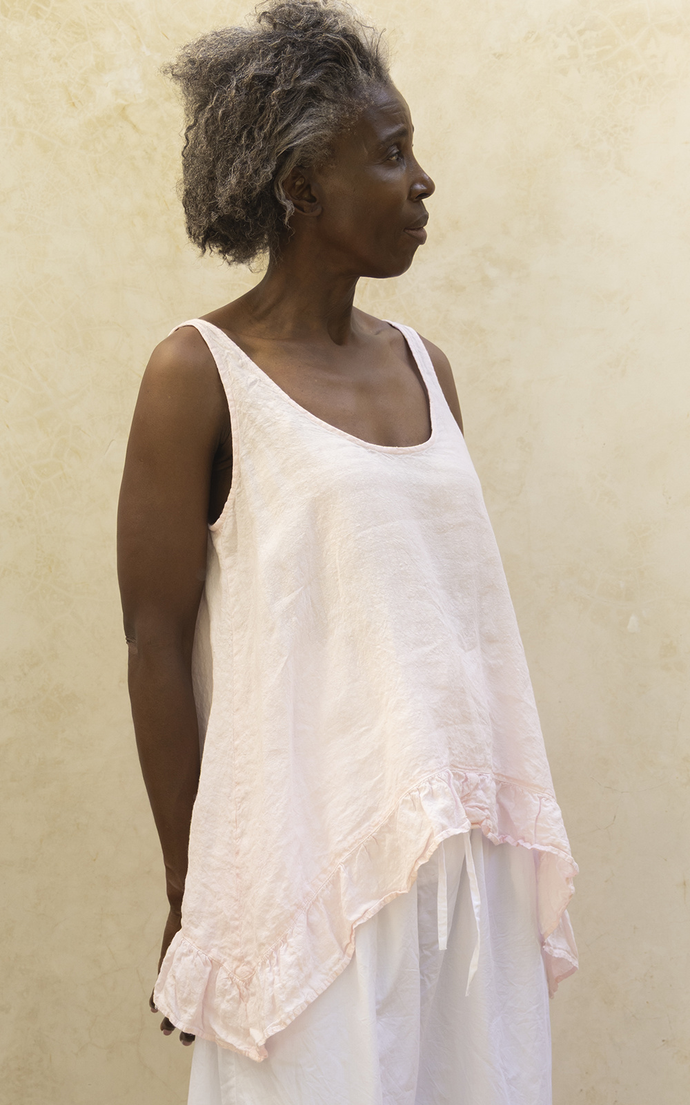 Suri Camisole In Linen product photo.
