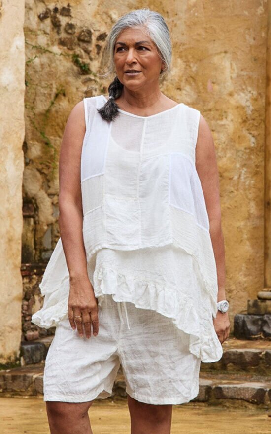 Suri Camisole In Linen product photo.