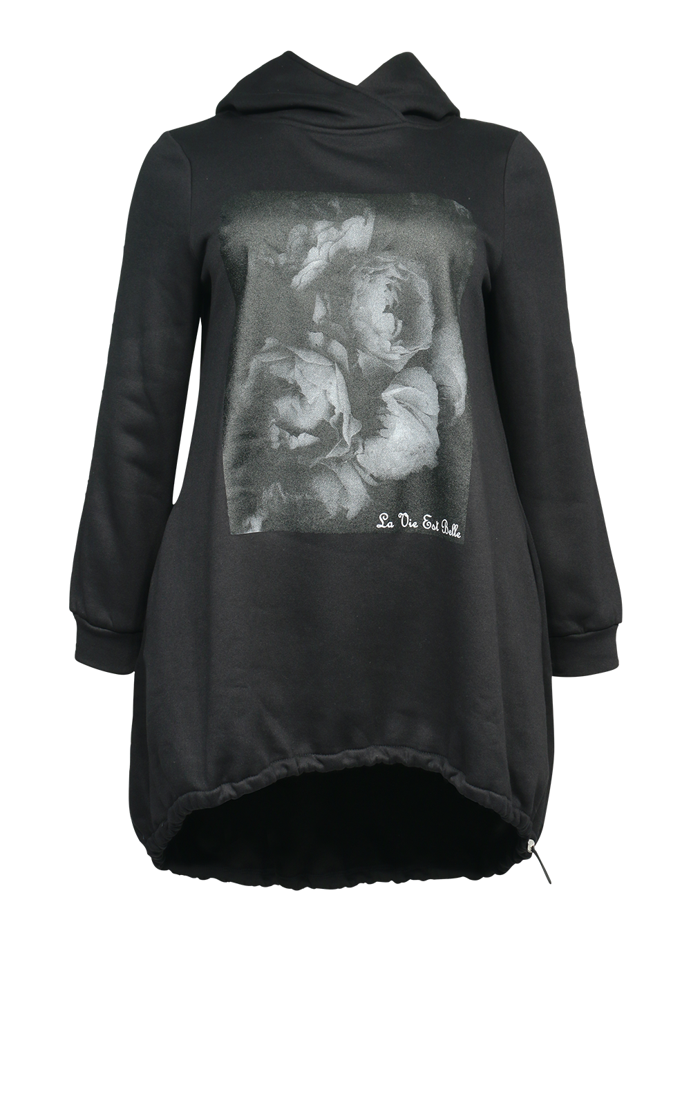Harper Longline Hoody Bouquet Print product photo.