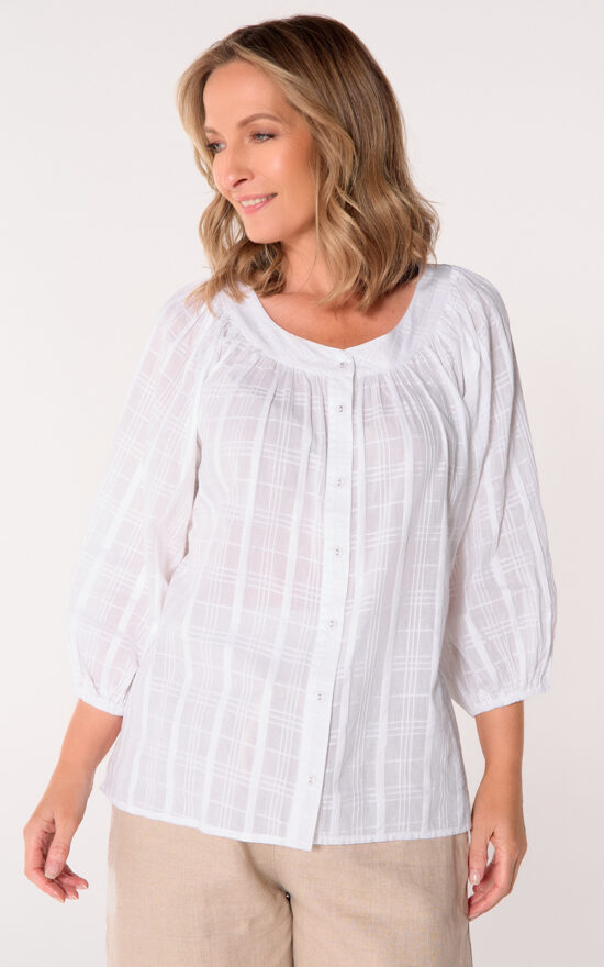 Bethan Blouse Dobby product photo.