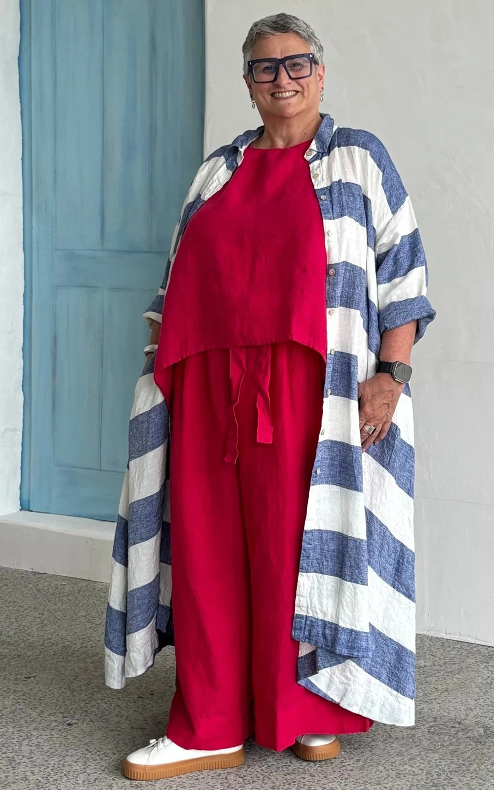 Taji Top Linen product photo.