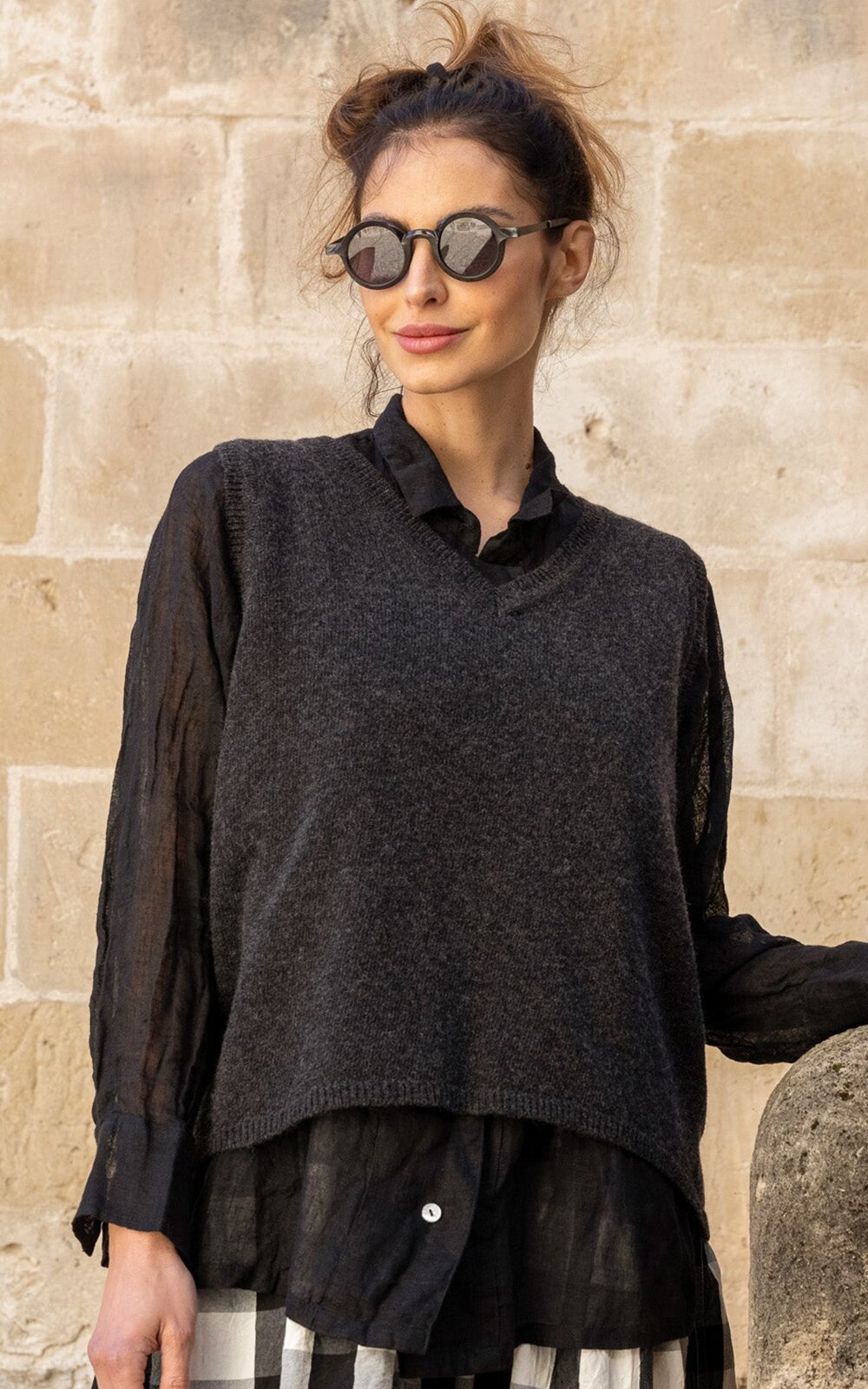 Tanja Vest Wool  product photo.