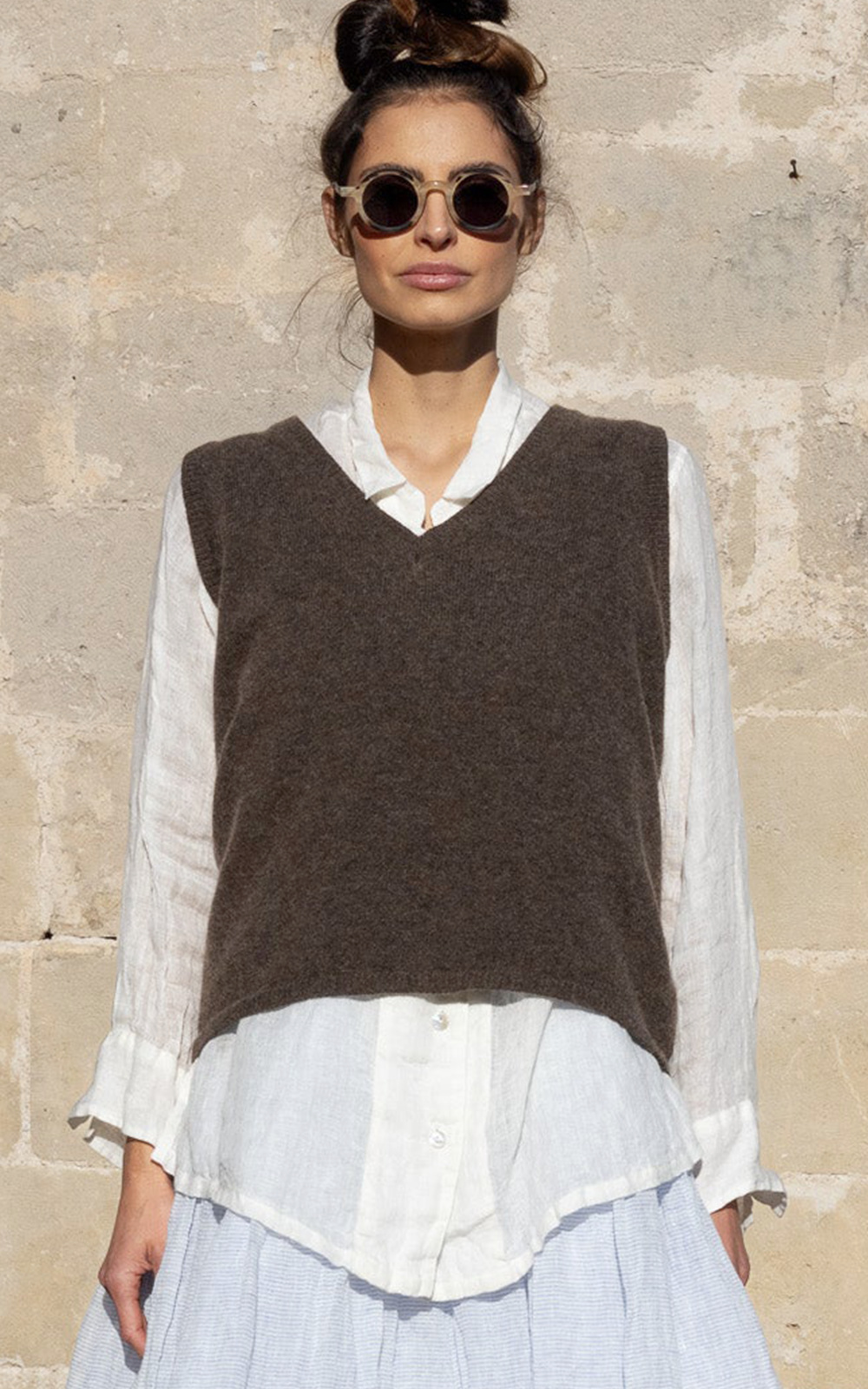 Tanja Vest Wool  product photo.
