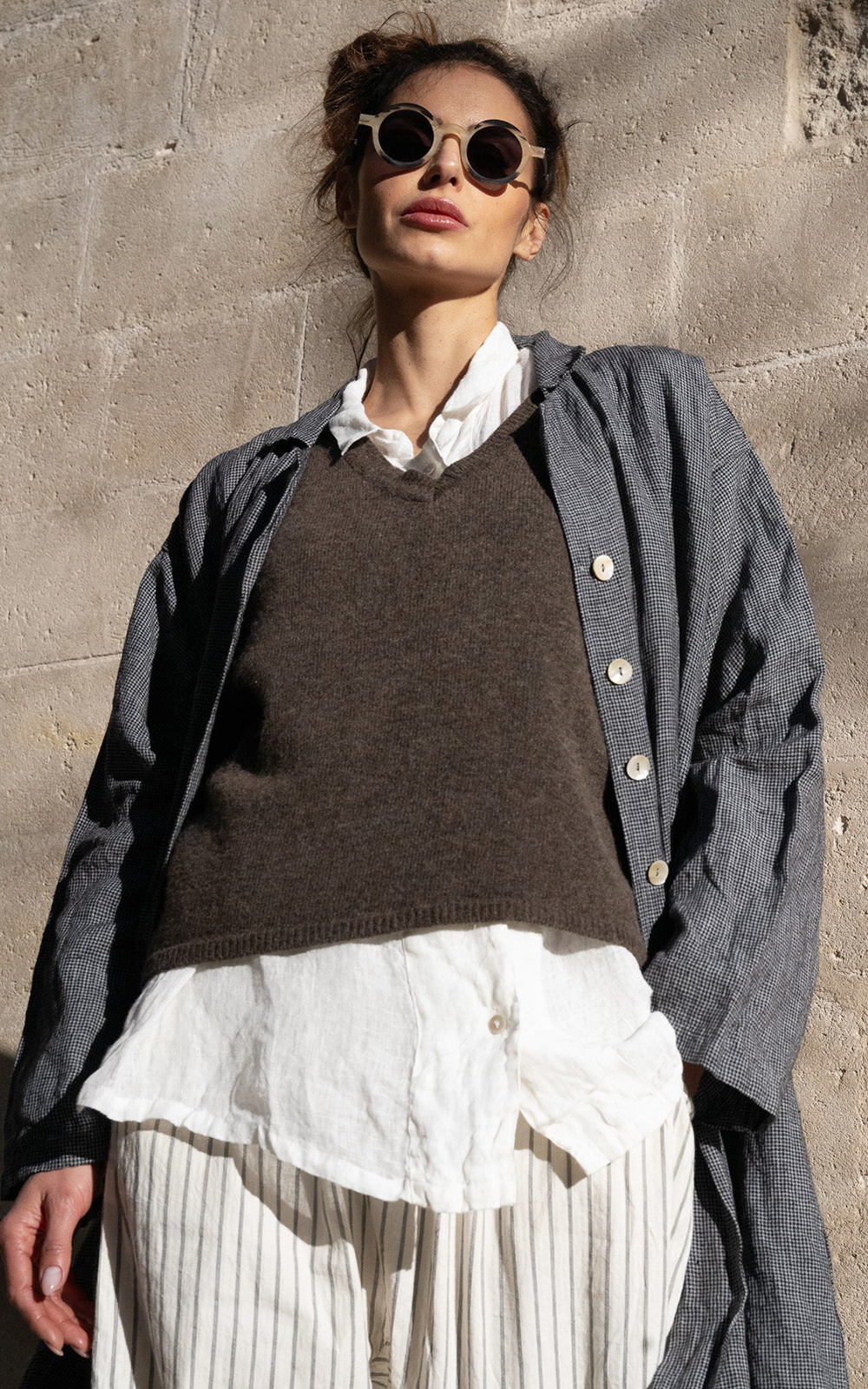 Tanja Vest Wool  product photo.