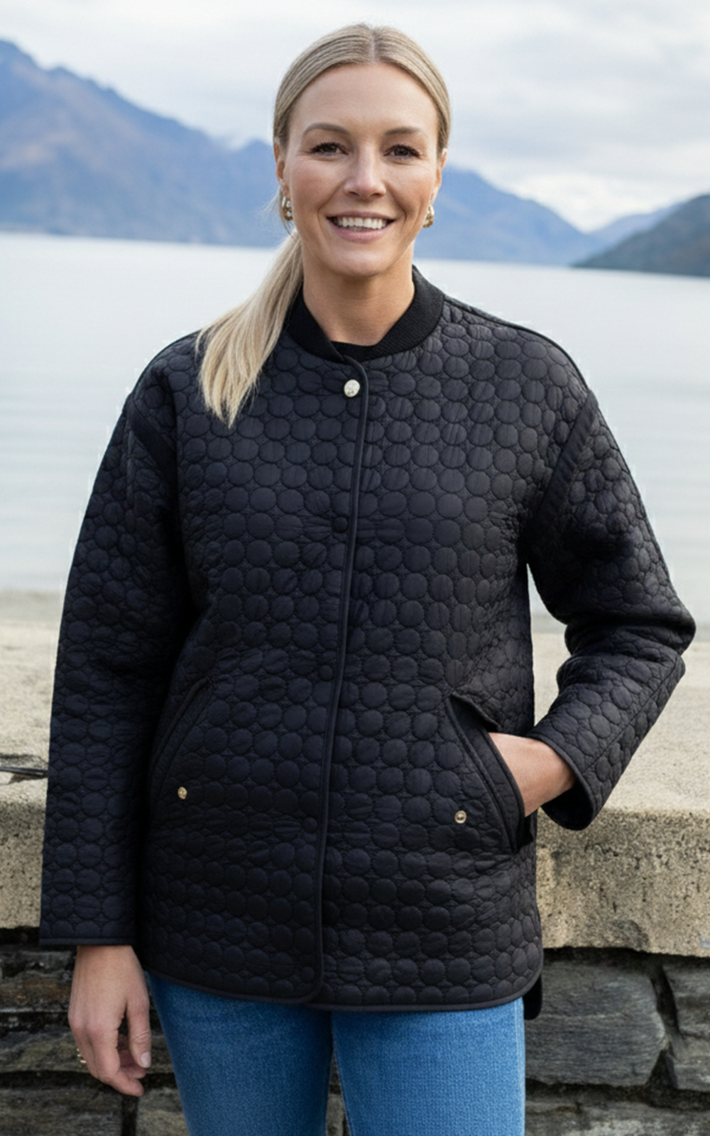 Tilly Quilt Bomber product photo.