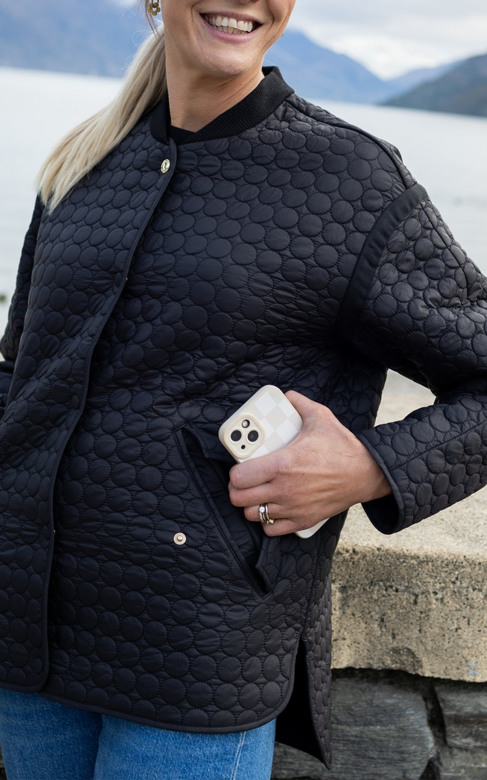 Tilly Quilt Bomber product photo.