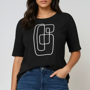 Flare Tee Geometric Print