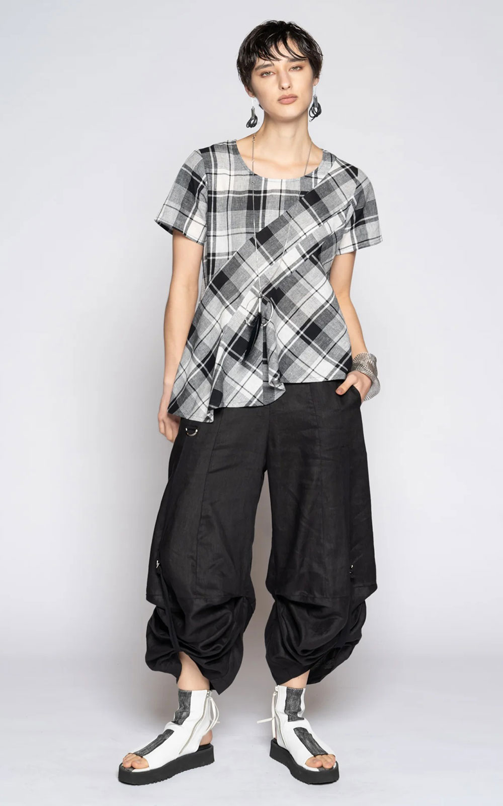 Arya Top Check product photo.