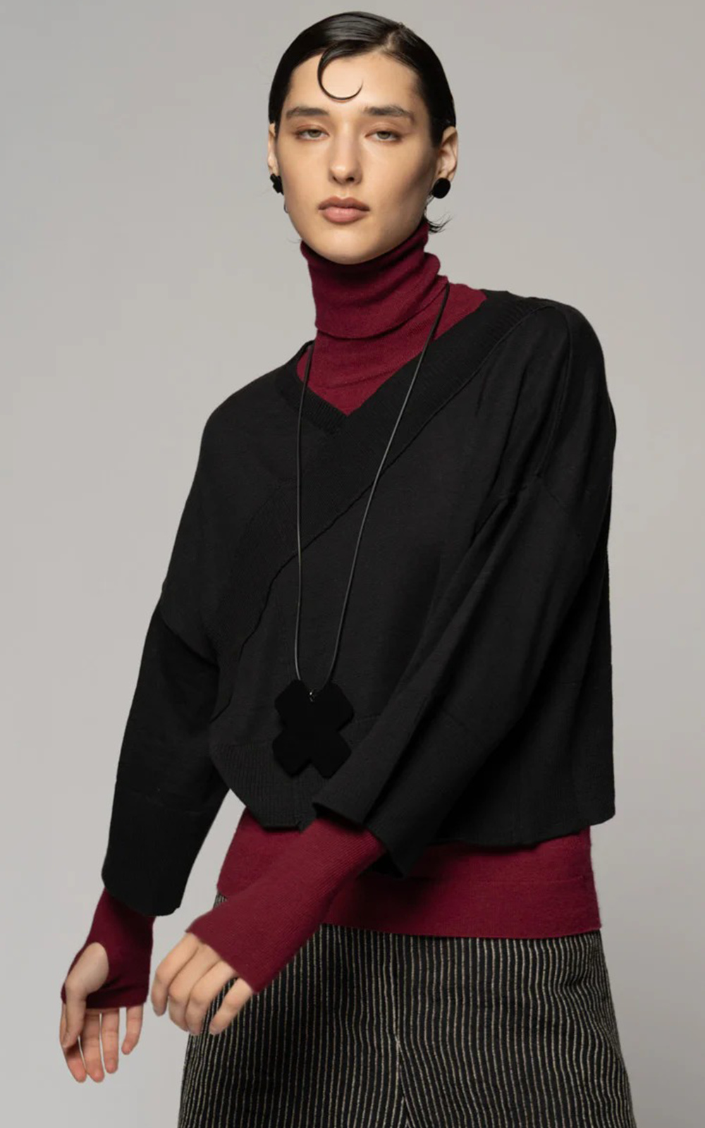 Casa Knit Top product photo.