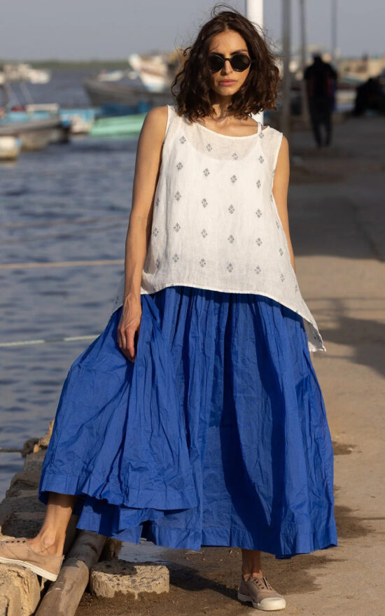 Tutu Slip Long Cotton Organdy product photo.
