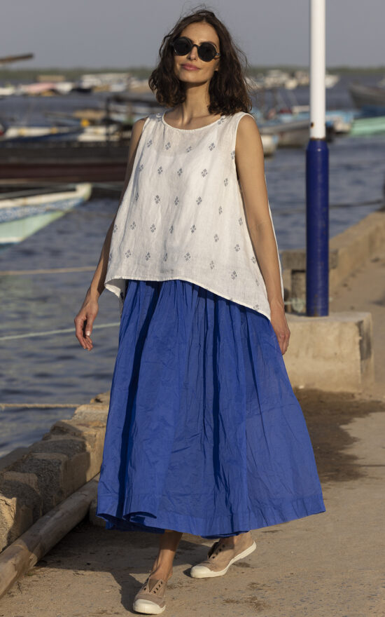 Tutu Slip Long Cotton Organdy product photo.