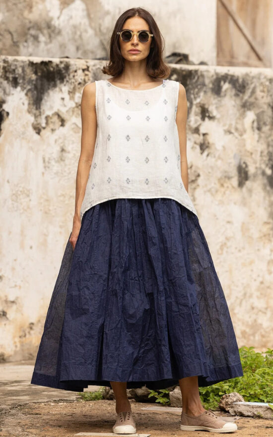 Tutu Slip Long Cotton Organdy product photo.