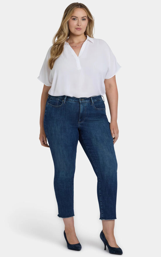 Womens Sheri Slim Ankle Frayed Hems product photo.