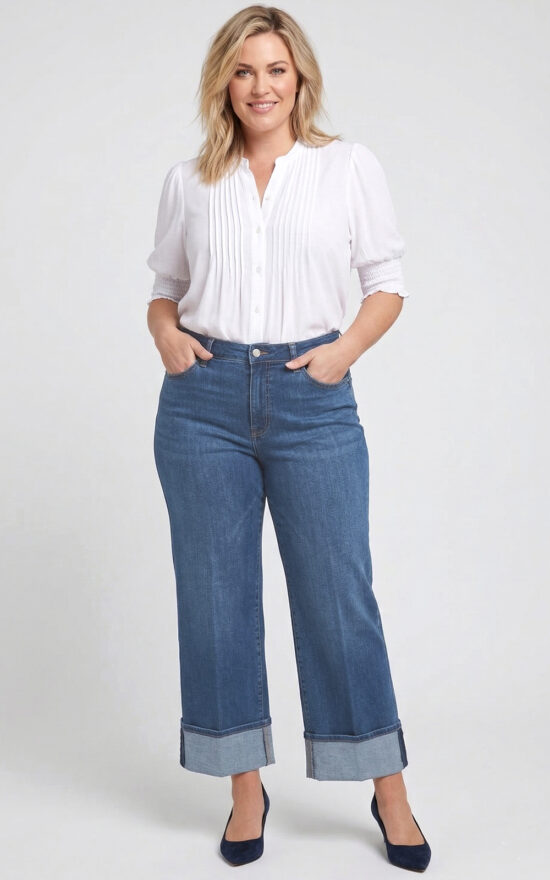 Womens Teresa Wide Leg Wide Cuff product photo.