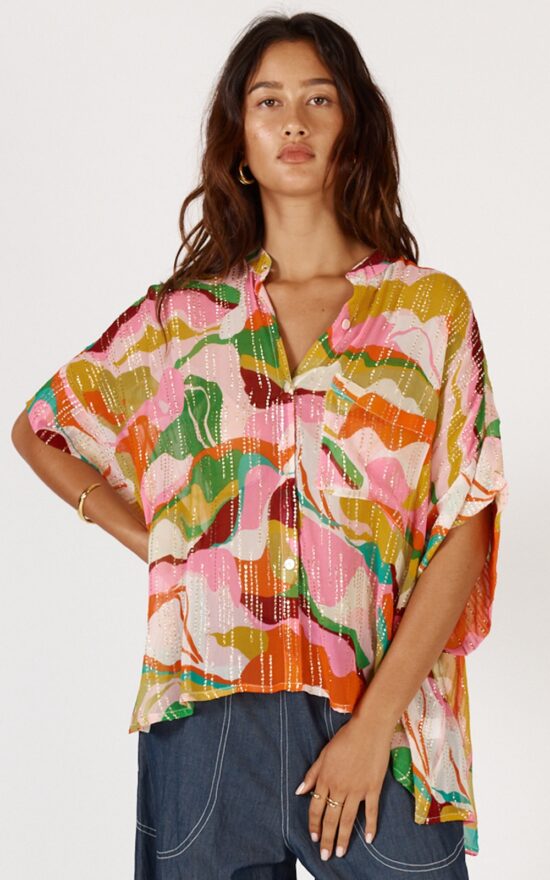 Wild Safari Kaftan Shirt product photo.