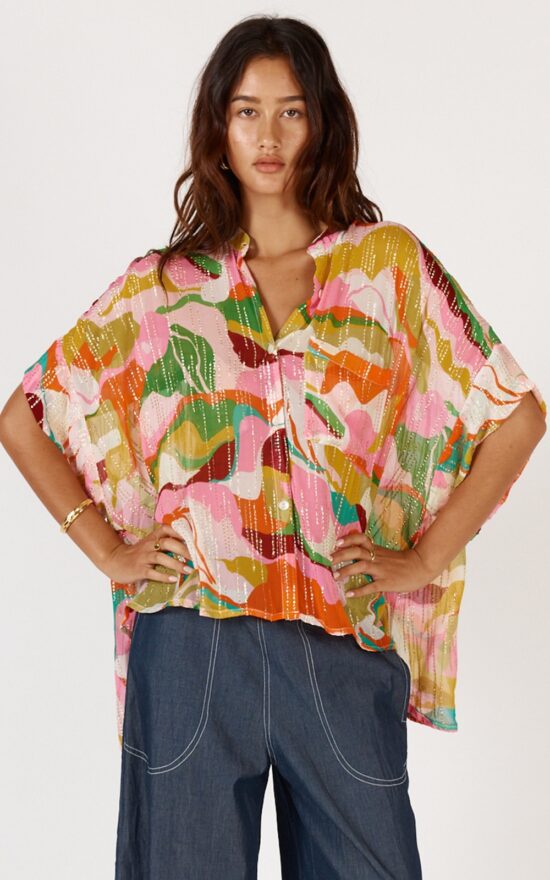 Wild Safari Kaftan Shirt product photo.