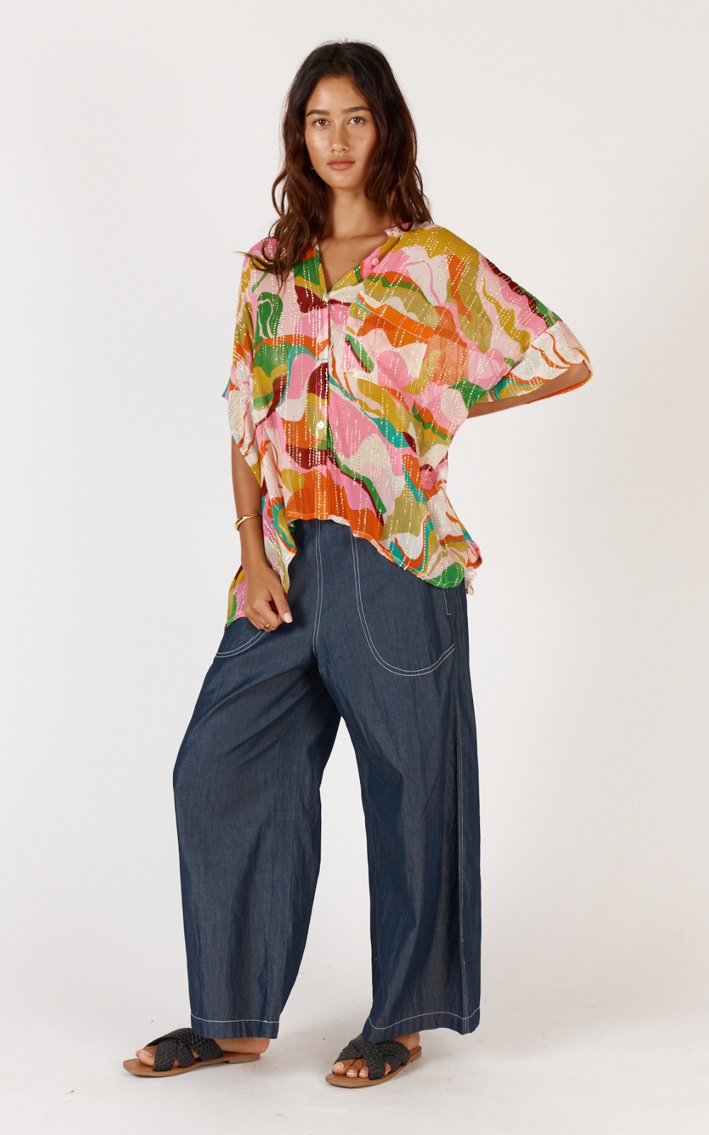 Wild Safari Kaftan Shirt product photo.