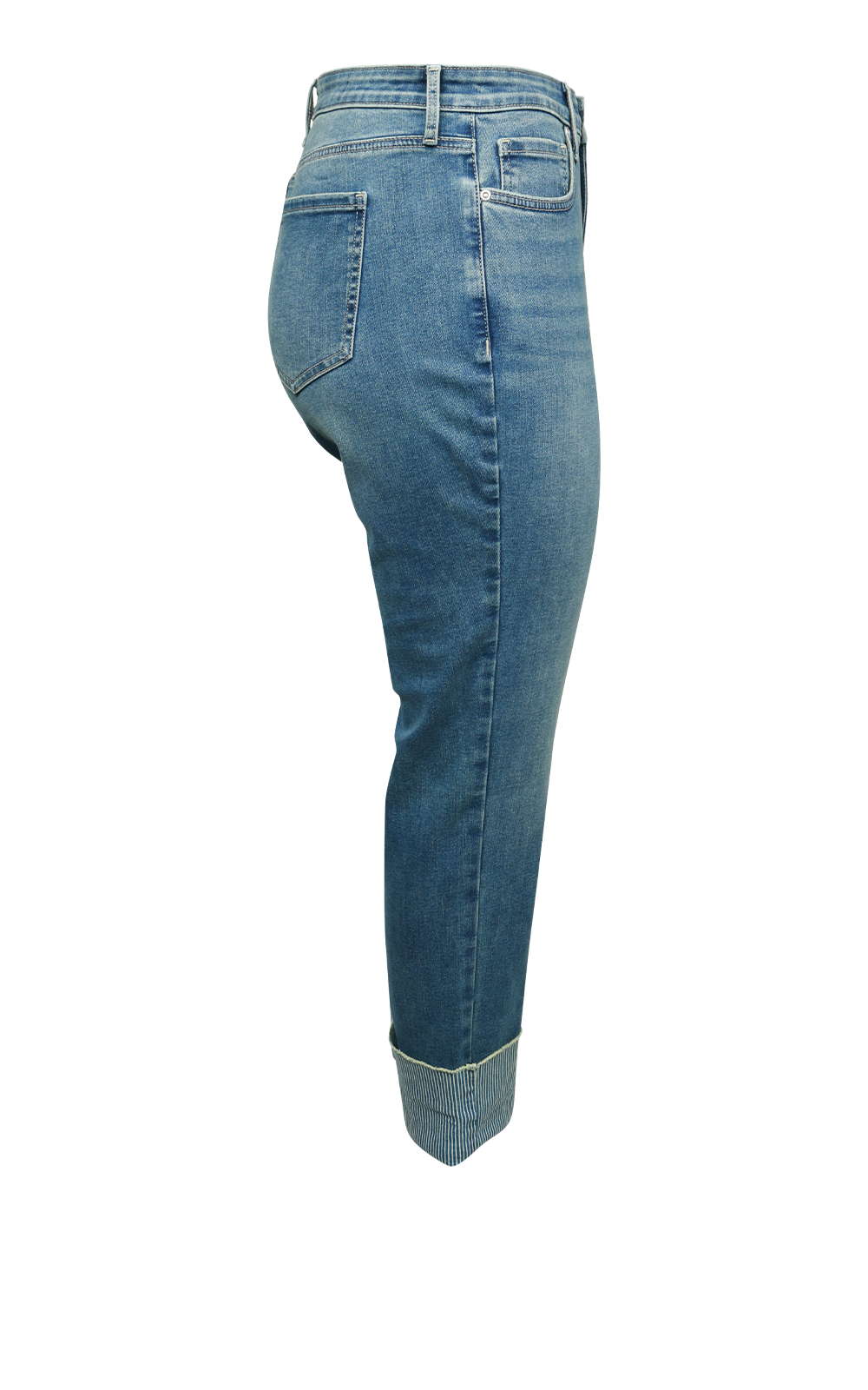 Womens Sheri Slim Ankle Wide Stripe Cuff product photo.