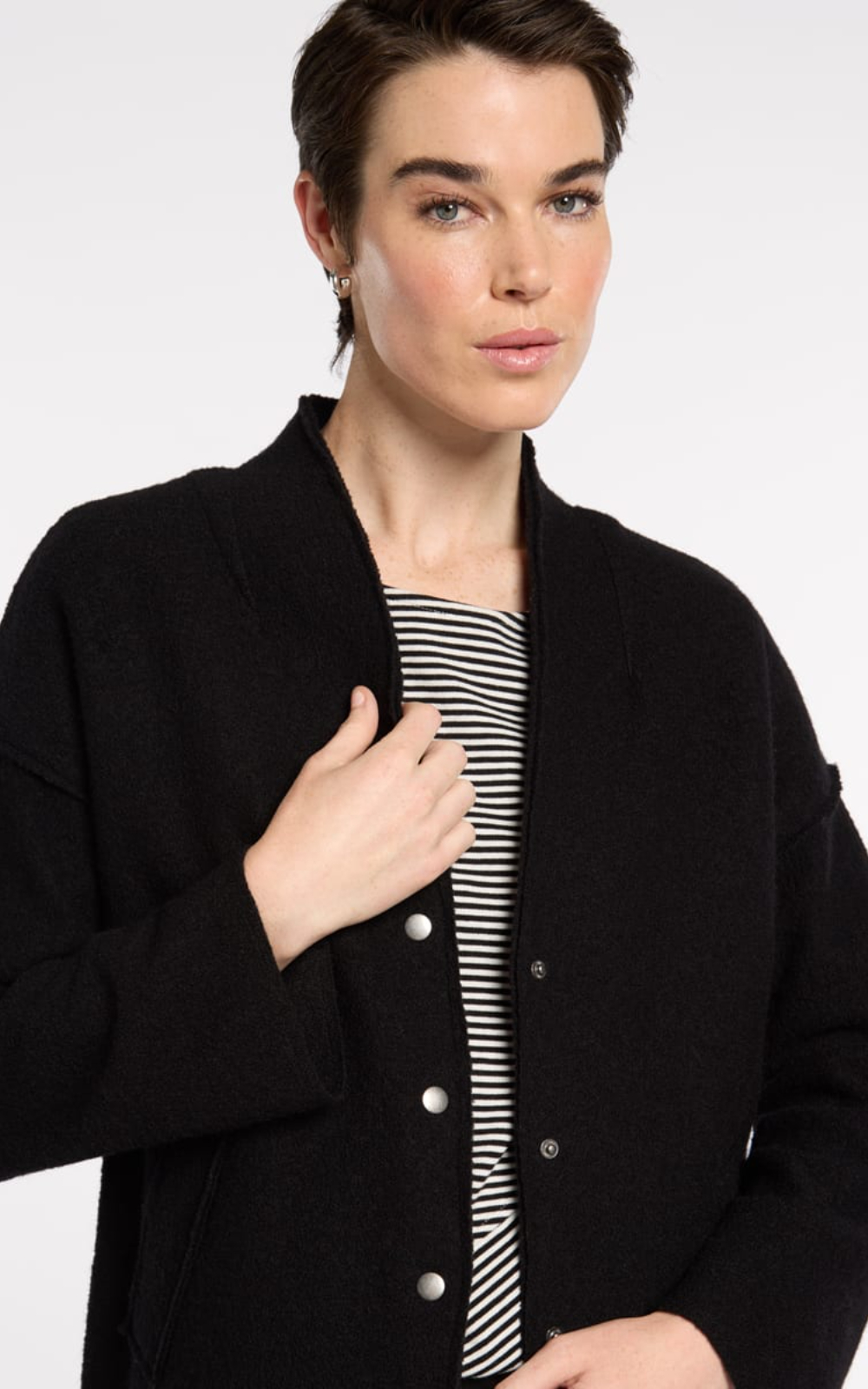 Boiled Wool Jacket product photo.