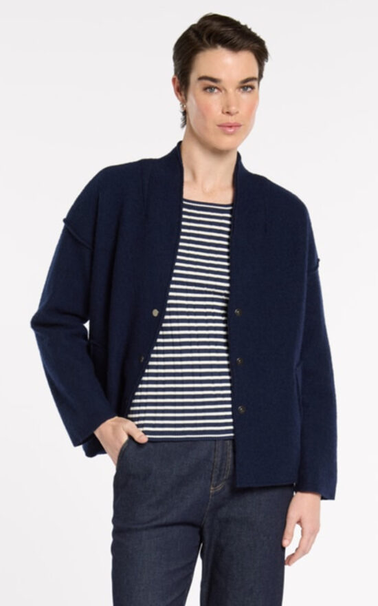 Boiled Wool Jacket product photo.